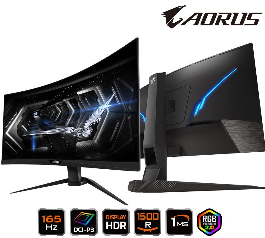 Gigabyte AORUS CV27Q-AP 27' Curve Tactical Gaming Monitor FHD 165Hz
