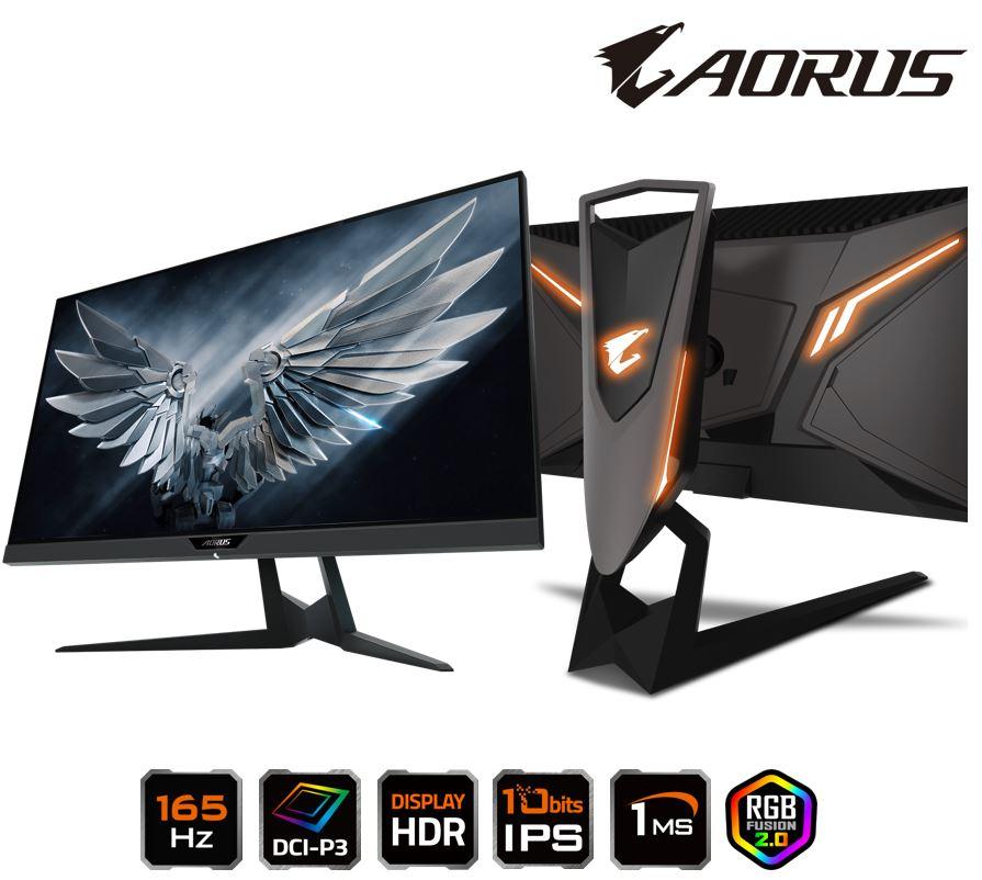 Gigabyte AORUS FI27Q 27' Tactical Gaming Monitor QHD 165Hz 1ms HDR